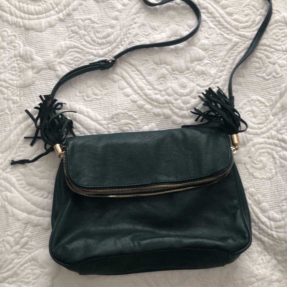 Dark Green Long strap Bag